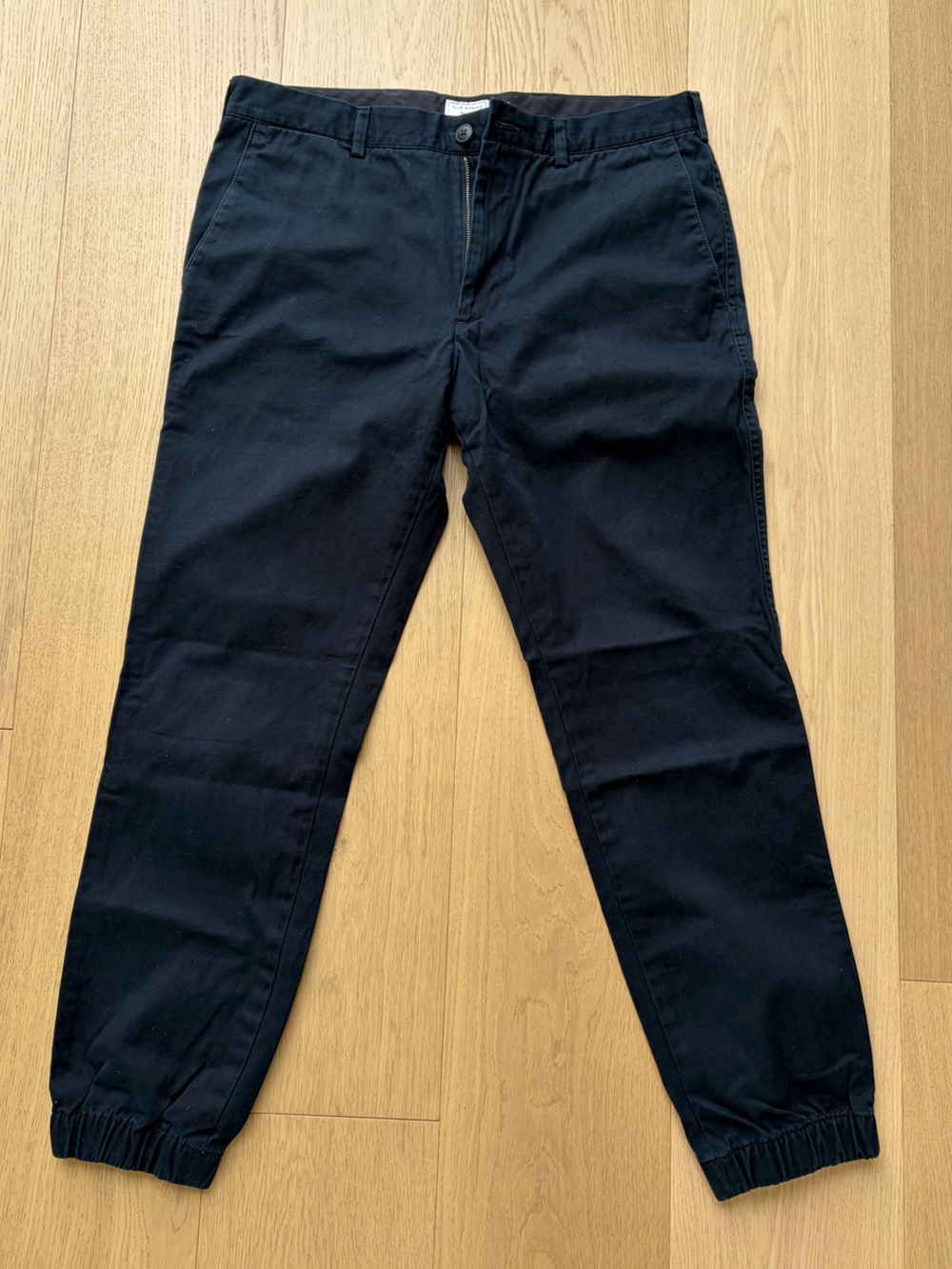 Club Monaco Black Cotton Jogger Chino
